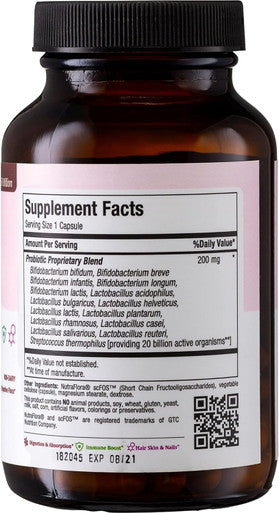 Maxi Health Probiotics for Digestive Health and Gut 15 Strains 20 Billion CFU Active Organisms - Probiotics for Men and Women with Lactobacillus Rhamnosus Daily Probiotic for Digestive Support 60 Capsules