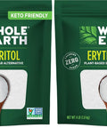 Whole Earth Sweetener Co. 100% Erythritol Sweetener (Keto Sweetener, Natural Sugar Alternative, Baking Sugar Substitute, Zero Calorie Sweetener, Gluten Free, Non-GMO), 16 Oz