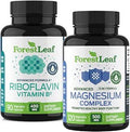Forestleaf Riboflavin and Magnesium Migraine Supplement Riboflavin 400Mg For Headache Relief Ultimate Magnesium Bundle With B2 Vitamin 400Mg For Headache Migraine Relief Capsules