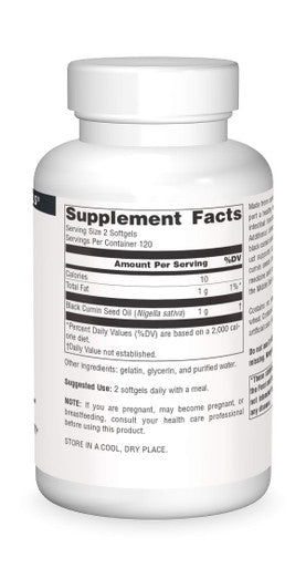 Source s Black Cumin Seed Oil for Respiratory Support, 240 Count