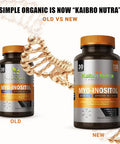 Kaibro Nutra Myo Inositol Supplement Myo Inositol and D Chiro Inositol 40:1 Ratio Hormone Balance and Ovarian Support for Women with Vitamin B8 2050mg Vegan Non GMO Capsules 120 Count