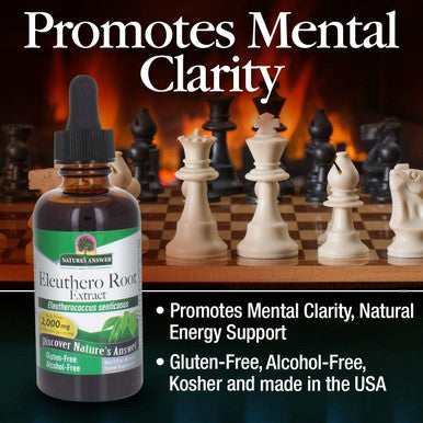 Nature'S Answer Alcohol- Eleuthero Root 2000 mg 2oz Extract | Supports Overall Wellness | Vegan Non-GMO Gluten Kosher | Single Count