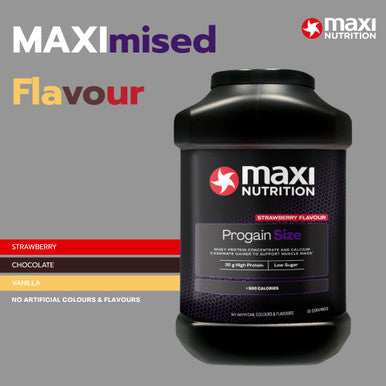 MaxiNutrition Progain - Vanilla Whey Protein Shake for Size & Mass - 1.2kg Vanilla