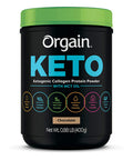 Orgain Keto PlantBased Protein Powder Chocolate Keto Friendly Organic Vegan Gluten Organic Prebiotic Fiber 0.97 Pound Keto Collagen Protein Powder with MCT Oil Chocolate 0.88 Pound