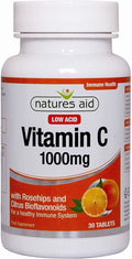 (2 Pack) - Natures Aid - Vitamin C 1000mg Low Acid | 30's | 2 Pack Bundle