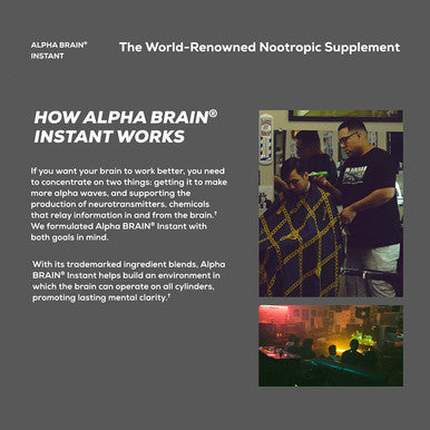 ONNIT Alpha Brain Instant Ruby Grapefruit Flavor Nootropic Brain Booster Memory Supplement Brain Support for Focus Energy Clarity Alpha GPC Choline Cats Claw LTheanine Bacopa 30ct