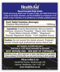 Health Aid Creatine Monohydrate 1000Mg 60 Tablets