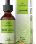 Herbamama Liver Support Tincture - Vegan Liver Detox Liquid Drops With Milk Thistle Dandelion Root & Chanca Piedra - Non-Gmo Alcohol & Sugar- Liquid Cleanse Supplement 42-Day Supply