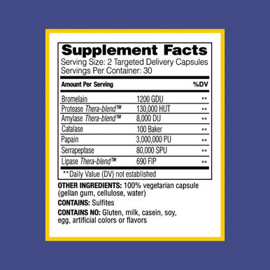 Enzymedica Repair Gold Supports Recovery Natural Supplement 60 Count