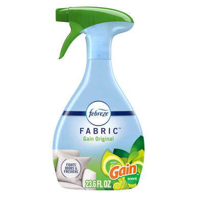 Febreze Fabric Spray Air Freshener Odor-Fighting Fabric Refresher Sneaker Balls Alternative Couch Cleaner Linen Spray Multi-Use Gain Original Scent 23.6 Fl Oz
