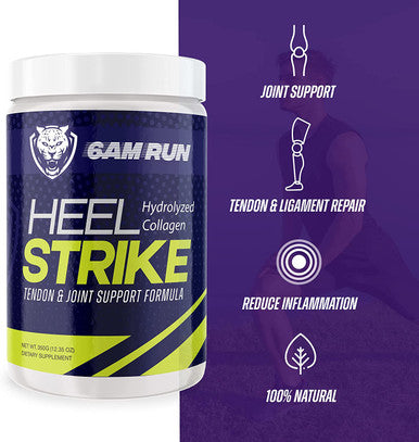 6AM RUN Heel Strike Hydrolyzed Collagen Powder Unflavored Collagen Peptides Powder for Running Keto/Vegan Friendly Collagen Protein Powder for Men and Women Collagen Supplements for Health