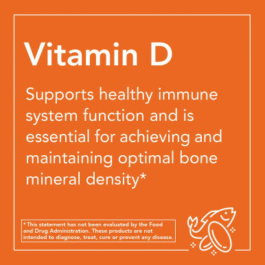Now Foods Vitamin D - 3 2000 IU Structural Support 120 Soft Gels