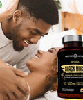 Mother Nature Organics Superfoods for Organic Living Organic Black Maca Root Extract Highest Potency 50:1, 37,500Mg, 6 Month Supply, Boost Stamina, Performance, Energy, Muscle Gain & Workout, Peruvian Maca Pills W/Bioperine & Non-Gmo