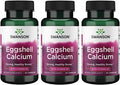 Swanson Eggshell Calcium with Vitamin D-3 60 Capsules 3 Pack