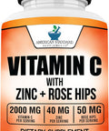 American Standard Supplements Vitamin C 2000Mg, Zinc 40Mg, And Rose Hips 50Mg Per Serving ÃƒÂ¢Ã¢â€šÂ¬Ã¢â‚¬Å“ Vegan, Gluten Free, Non-Gmo, 120 Capsules, 60 Servings