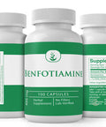 PURE ORIGINAL INGREDIENTS Benfotiamine, (100 Capsules) Always Pure, No Additives Or Fillers, Lab Verified