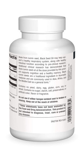 Source s Black Cumin Seed Oil for Respiratory Support, 240 Count