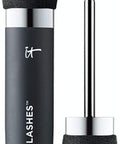 IT Cosmetics Hello Lashes 5in1 Mascara Black Volumizing Mascara Lash Primer Lash Serum Lash Tint Lash Curler Lengthens Separates Lashes With Collagen Biotin Peptides 0.33 fl oz