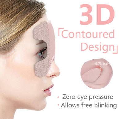 Dec.Metu Sleep Mask 3D Eye Mask For Sleeping 100% Light Blocking Eye Covers With Adjustable Strap Night Blindfold For Women Memory Foam Pink
