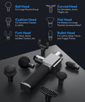 Massage Gun Deep Tissue Massager, Professional Percussion Massage Gun For Muscle Pain Relief, Powerful Quiet Handheld Electric Massager For Neck Shoulder Back, Up To 3200Rpm, Pmp30