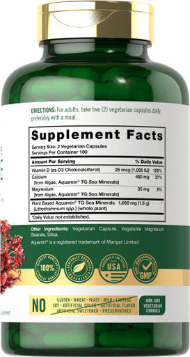Carlyle Red Marine Algae 1600Mg | 200 Capsules | Vegetarian Supplement | Non-Gmo, Gluten Free