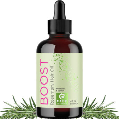 Boost Biotin Hair Oil Plus Rosemary Biotin Shampoo And Conditioner Set - Hair Thickening Oil With Castor And Rosemary Plus Volumizing Biotin Shampoo For Men And Women Bundle