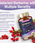 27-In-1 Berberine Supplement With Ceylon Cinnamon, Milk Thistle - Pure Berberine 6000Mg - Berberine Plus For Immune, Better Figure, Liver & Gut Health, Vegan Supplements For Men & Women - 120 Caps