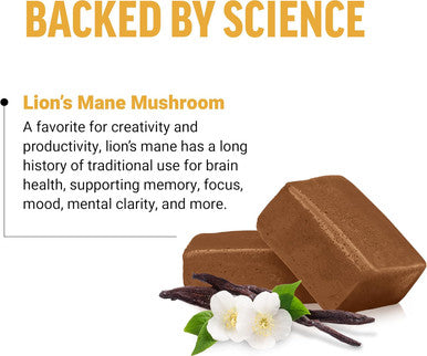 Force Factor Modern Mushrooms Soft Chews Lion s Mane Supplement to Support Memory Mental Focus and Mood Lions Mane Powder Antioxidants Supplement Delicious Vanilla Bean Flavor 30 Soft Chews
