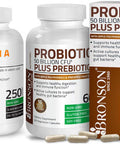Probiotic 50 Billion Cfu + Prebiotic With Apple Polyphenols & Pineapple Fruit Extract + Vitamin A 10,000 Iu Premium Non-Gmo Formula