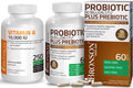 Probiotic 50 Billion Cfu + Prebiotic With Apple Polyphenols & Pineapple Fruit Extract + Vitamin A 10,000 Iu Premium Non-Gmo Formula
