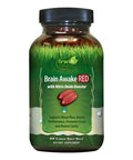 Irwin Naturals Brain Awake Red + Nitric Oxide Boosters Enhanced Performance Focus & Mental Clarity - Nootropic With L-Citrulline Ginkgo - 60 Liquid Softgels