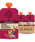 Pumpkin Tree Peter Rabbit Organics Organic Raspberry Banana And Blueberry 100% Pure Fruit 4 Oz Pack Of 10