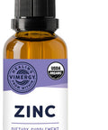 Vimergy Organic Liquid Zinc, 57 Servings Alcohol Free Zinc Sulfate Supports Immune Health & Metabolism Antioxidant Gluten-Free, Non-GMO, Kosher, Vegan & Paleo Friendly (115 ml)