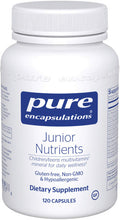 Pure Encapsulations Junior Nutrients | Multivitamin and Mineral Supplement Without Iron for Children Ages 4 and Up | 120 Capsules