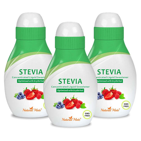 Stevia Concentrated Liquid Sweetener (Optimized with Erythritol) 1.33 FL OZ (37 mL) 2 Pack