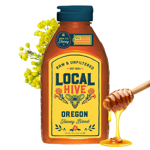 Local Hive Clover Raw & Unfiltered ÃƒÂ¢Ã¢â€šÂ¬Ã¢â‚¬Å“ 16 oz | 100% Pure U.S. Honey | Natural Sweetener Sourced from American Bees & Beekeepers | Premium Clover Flavor | Ideal for Tea, Baking & Cooking