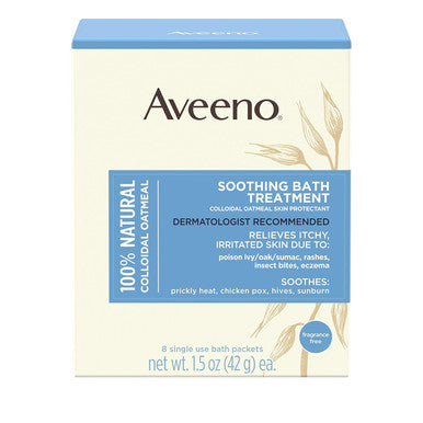 Aveeno Active Naturals Soothing Bath Treatment Packets 8 Each