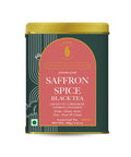 Luxmi Estates Saffron Chai | 100 gm | Signature India collection | Assam CTC Tea | Black tea collection | Saffron chai Organic Strong tea | Antioxidants | Assam Valley tea | Kashmiri Saffron Cinnamon Natural Cardamom Extract