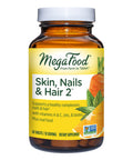 MegaFood Skin Nails & Hair 2 - Multivitamin For Women & Men With Vitamin C Vitamin E Biotin Zinc & More - Gluten Free Vegan & Made Without Dairy & Soy - 60 Tabs (30 Servings)