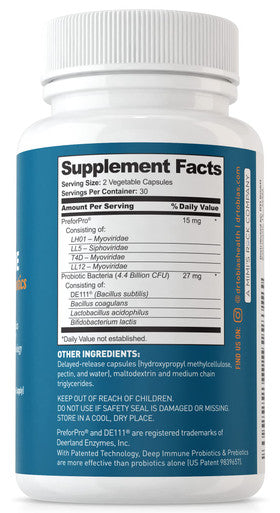 Dr. Tobias Deep Immune Probiotics & Prebiotics for Women & Men 60 Capsules (30 Day Supply)
