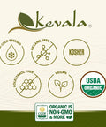 Kevala Extra Virgin Organic Olive Oil - Gluten-Free and Cholesterol-Free Oil Perfect for Frying and Cooking, Smooth Base for a Ranch Dressing, Cold Pressed and Unrefined, Bulk Size 128 oz