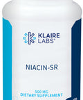 Klaire Labs Niacin-SR - 500 Milligrams Sustained Release Essential Vitamin B3 to Help Avoid Flush, Adjustable Dose & Hypoallergenic (100 Scored Tablets)