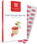 Healthspan Rose Hip 12,500mg | 90 Tablets | Muscle, Bone, Joint & Immune Health | Added Vitamin C & Calcium | Fatty Acids | Carotenoids | Polyphenols | Flavonoids | Rosa Canina | Vegan