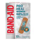 Band-Aid Brand Pro Heal Adhesive Bandages With Hydrocolloid Gel Pad, Clinically Tested Waterproof Bandages, Better Healing Of Minor Wounds, Sterile First Aid Bandages, All One Size, 10 Ct