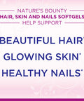 Nature's Bounty Optimal Solutions Hair Skin & Nails Extra Strength Softgels 150 Count (Pack Of 1) Package May Vary
