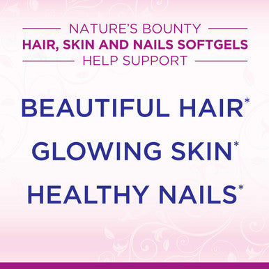 Nature's Bounty Optimal Solutions Hair Skin & Nails Extra Strength Softgels 150 Count (Pack Of 1) Package May Vary