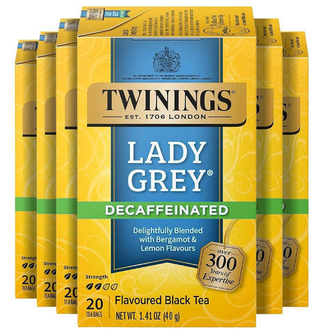 Twinings Lemon & Ginger, Caffeine-Free Herbal Tea Bags, 100 CT Box (1 Pack) | Spicy & Tangy, Ginger, Lemon Peel, Lemongrass, Blackberry Leaves, Soothe Digestion, 100 Foil Lined Individually Wrapped Bags