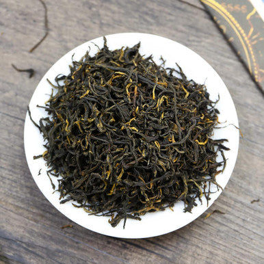 Fullchea - Golden Monkey Tea - Chinese Black Tea Loose Leaf - Fujian Tea Red with Gold Tips - Health Tea (8.8oz / 250g)