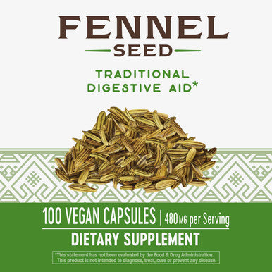 Nature'S Way Fennel Seed 480 Mg, 100 Vcaps