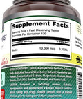 Amazing Nutrition Formulas Biotin Fast Dissolve 10000 mcg Tablets Supplement | Strawberry Flavor | Vitamin B7 | Non-GMO | Gluten | Made in USA (120 Count)